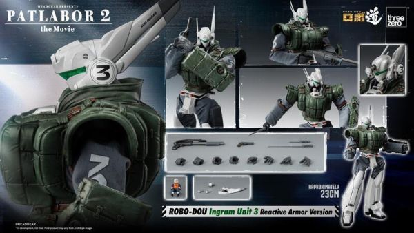 玩具聯合國★ 預購免訂金 threezero 機動警察 劇場版Ⅱ 英格蘭姆1號機 / 2號機 / 3號機 反應裝甲 