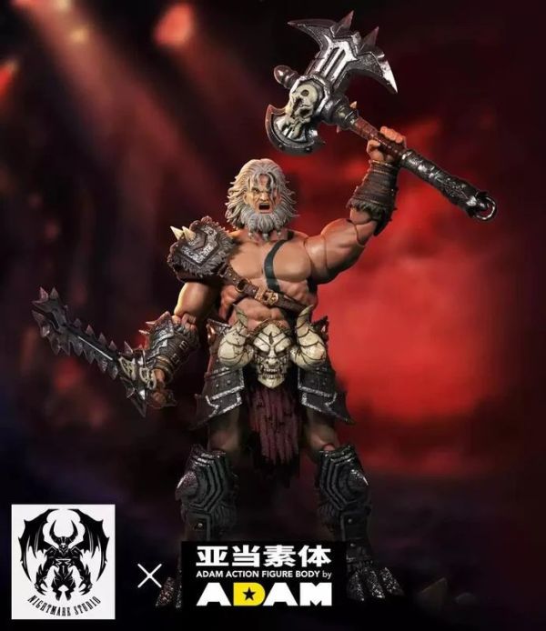 玩具聯合國★ 預購免訂金 夢魘工作室 D20 1/12 黑暗庇護 蠻族狂戰士 可動 