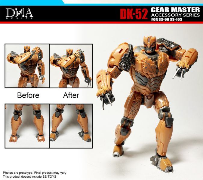 玩具聯合國★ 限預購補單 DNA Design DK52 SS98 黃豹 SS103 巨犀 配件包 