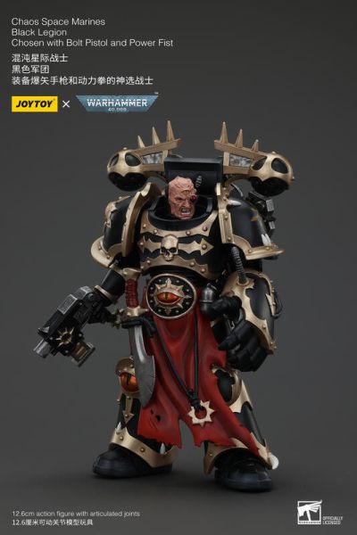 玩具聯合國★ 預購免訂金 暗源 Joytoy 混沌星際戰士 黑色軍團 B 裝備爆矢槍和動力拳的神選戰士 戰鎚 