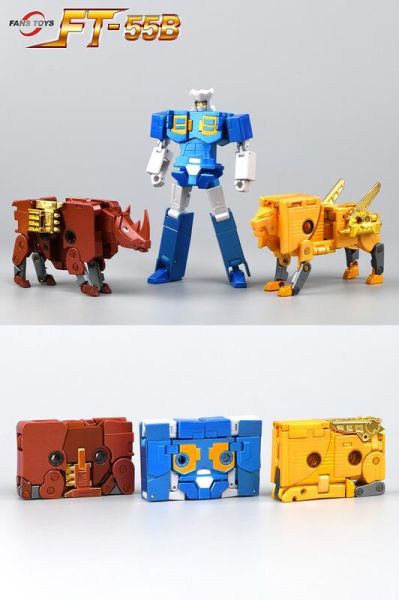 玩具聯合國★ 現貨 FansToys 磁帶戰士 FT-55B 犀牛 鋼鉗 發條 音波 聲波 錄音機 