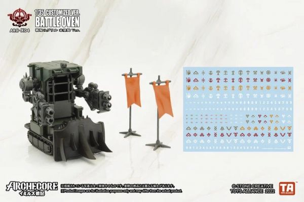 玩具聯合國★ 現貨 ARCHECORE 幻古戰記 ARC-X04 未塗裝版 戰鬥烤爐 