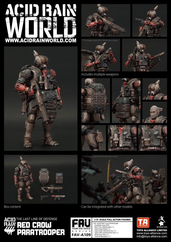 玩具聯合國★ 現貨 酸雨戰爭 Acid Rain FAV-A109 赤鴉傘兵 