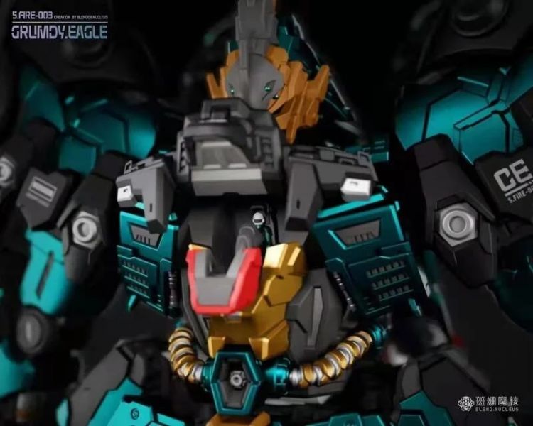 玩具聯合國★ 預購免訂金 1/72 斑斕魔核 魔改 綠鸚鵡 Grumdy Eagle 憤怒之鷹 合金成品 