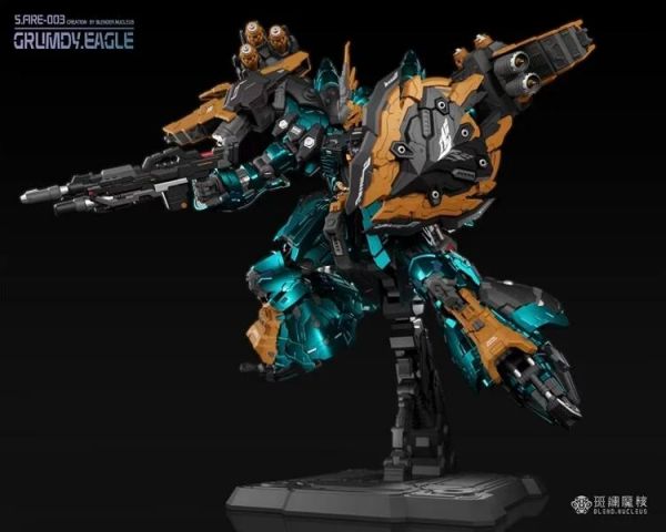 玩具聯合國★ 預購免訂金 1/72 斑斕魔核 魔改 綠鸚鵡 Grumdy Eagle 憤怒之鷹 合金成品 