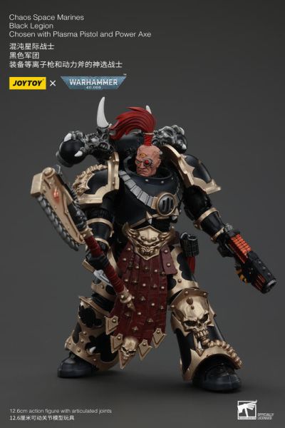 玩具聯合國★ 預購免訂金 暗源 Joytoy 混沌星際戰士 黑色軍團 A 裝備等離子槍和動力斧的神選戰士 戰鎚 
