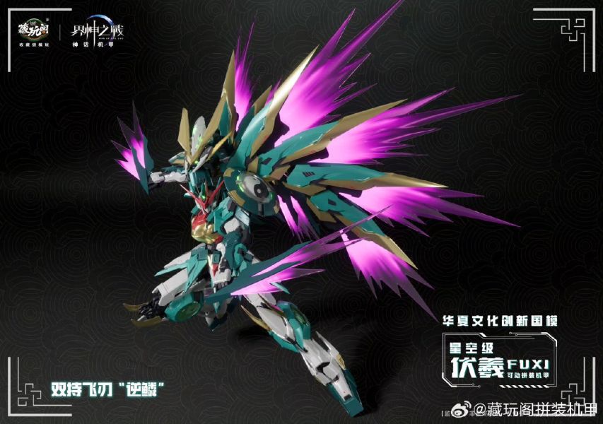 玩具聯合國 預購免訂金 藏玩閣 界神之戰 星空級 伏羲FUXI遂龍 三型態 豪華版 合金骨架組裝模型 