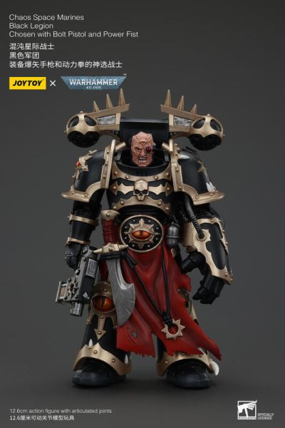 玩具聯合國★ 預購免訂金 暗源 Joytoy 混沌星際戰士 黑色軍團 B 裝備爆矢槍和動力拳的神選戰士 戰鎚 