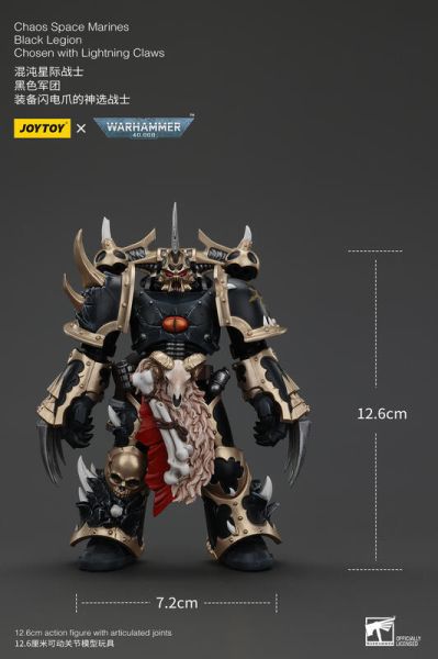 玩具聯合國 預購免訂金 暗源 Joytoy 混沌星際戰士 黑色軍團 C 裝備閃電爪的神選戰士 戰鎚40K 3.75 