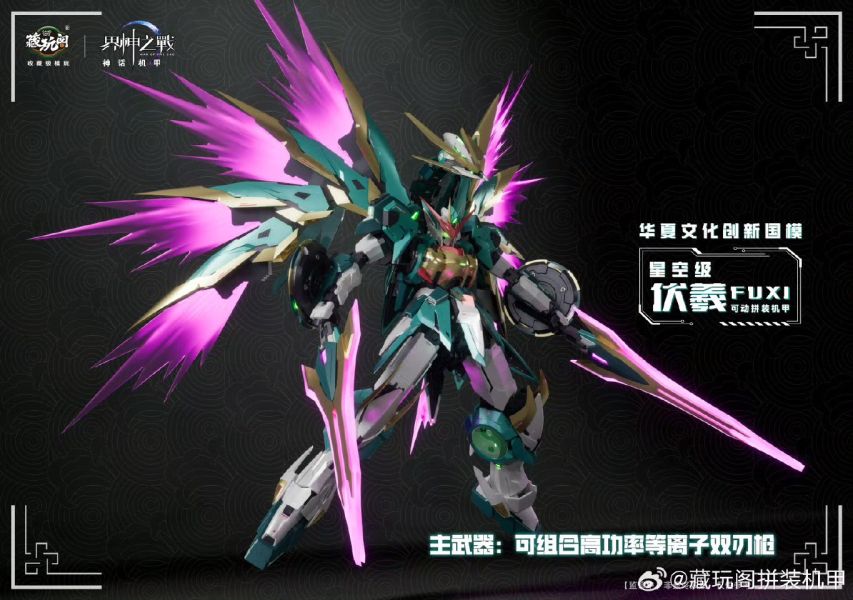 玩具聯合國 預購免訂金 藏玩閣 界神之戰 星空級 伏羲FUXI遂龍 三型態 豪華版 合金骨架組裝模型 