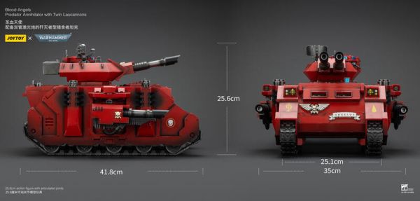玩具聯合國 預購免訂金 joytoy 暗源 聖血天使 配備雙管激光炮的殲滅者型獵食者坦克 獵食者 坦克 載具 40K 