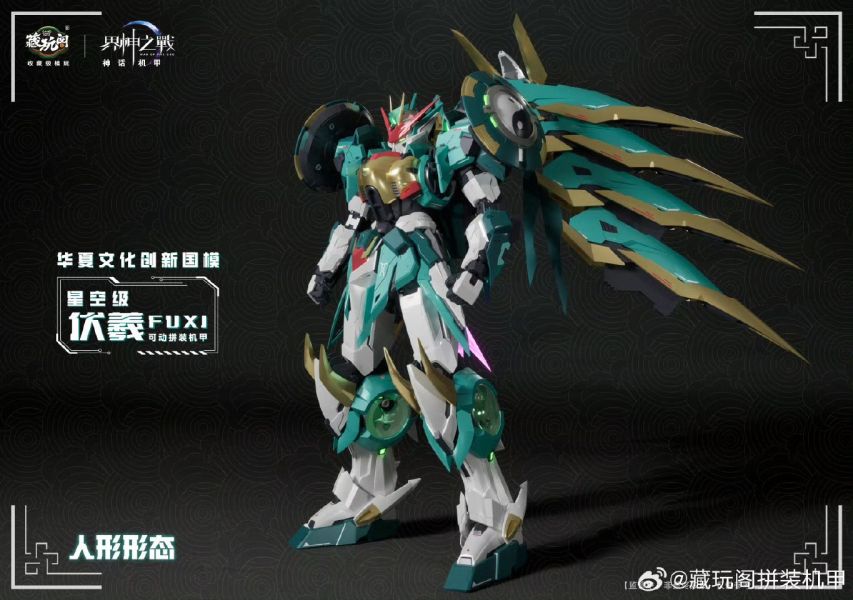 玩具聯合國 預購免訂金 藏玩閣 界神之戰 星空級 伏羲FUXI遂龍 三型態 豪華版 合金骨架組裝模型 