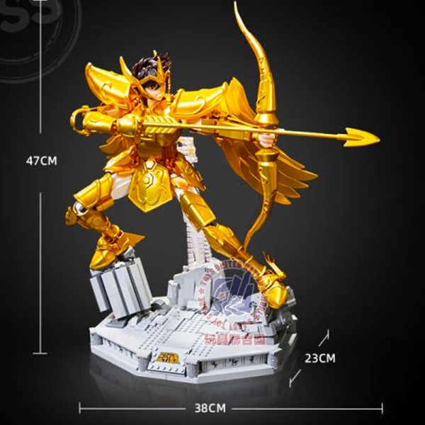 玩具聯合國★ 即將到貨 拼奇 聖鬥士星矢 聯名 射手座 黃金聖衣 組裝積木 