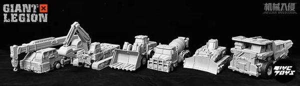 玩具聯合國 現貨 機械入侵 GIANT LEGION 巨型軍團 首發小隊 重型建造者 六合體 大力神 