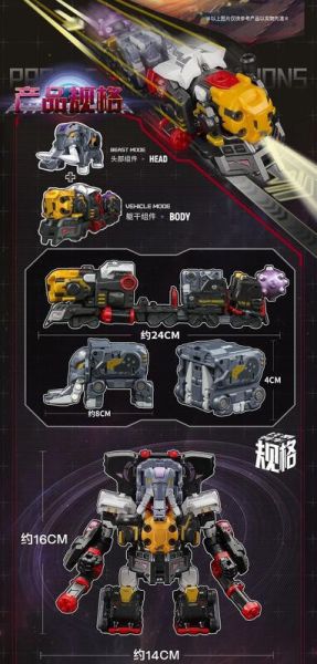 玩具聯合國★ 現貨 52toys MECHABEAST BMM-01 PSYCHOTRAIN 超獸機狂暴列車 