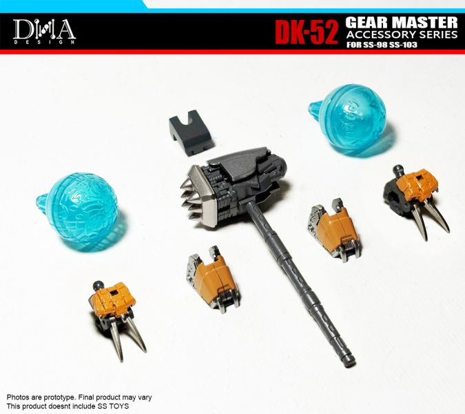 玩具聯合國★ 限預購補單 DNA Design DK52 SS98 黃豹 SS103 巨犀 配件包 