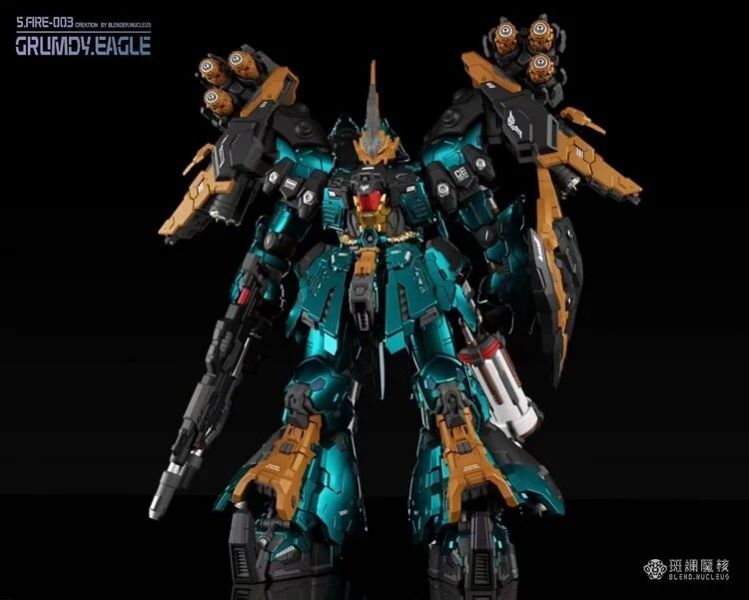 玩具聯合國★ 預購免訂金 1/72 斑斕魔核 魔改 綠鸚鵡 Grumdy Eagle 憤怒之鷹 合金成品 