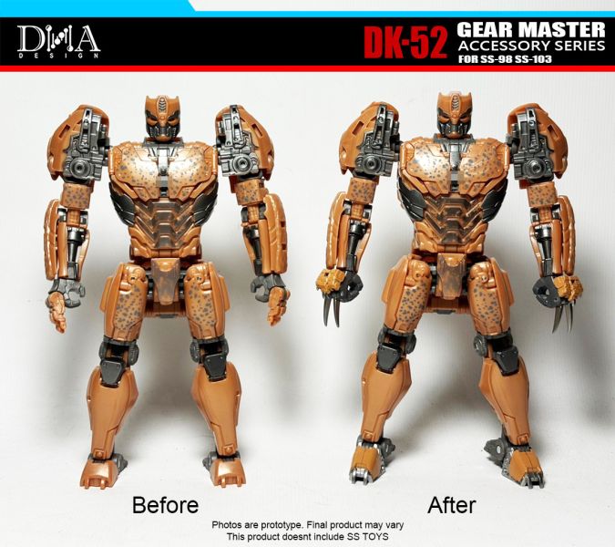 玩具聯合國★ 限預購補單 DNA Design DK52 SS98 黃豹 SS103 巨犀 配件包 