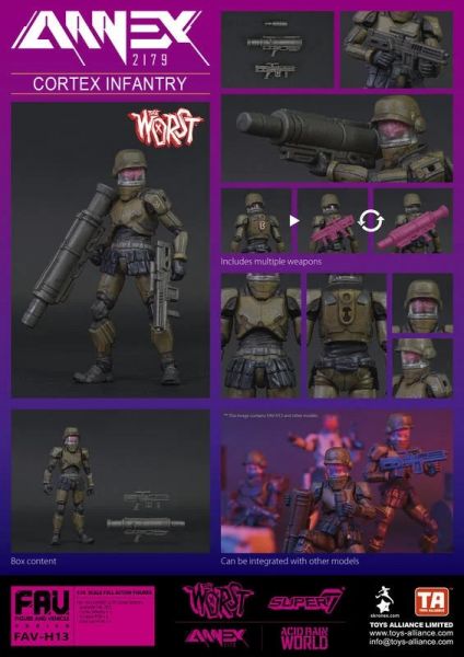 玩具聯合國★ 預購免訂金 ANNEX2179 FAV-H13 Cortex Infantry 科泰斯步兵 1:18 