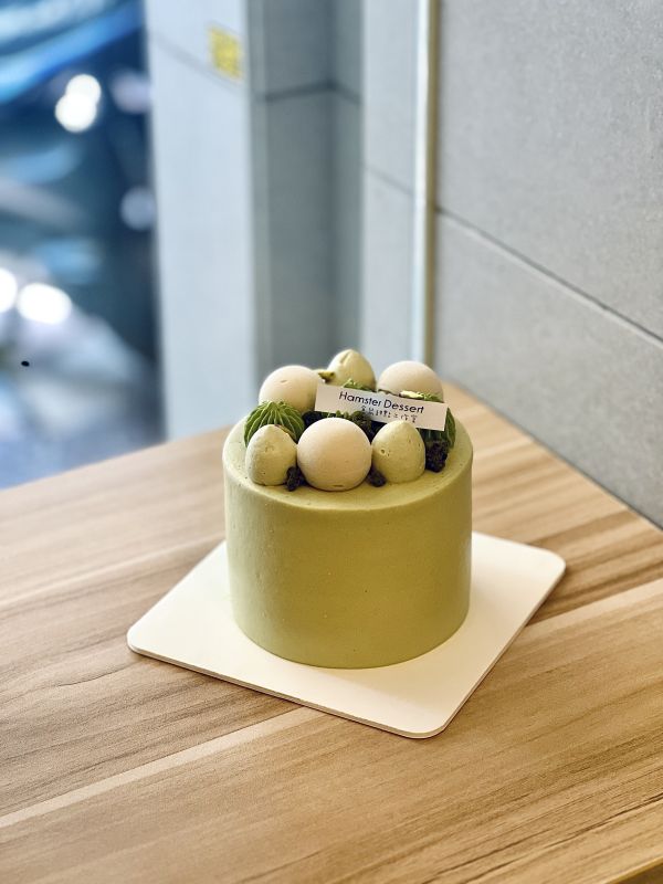4吋 抹茶開心果戚風蛋糕 生日蛋糕、水果蛋糕、抹茶控、蘋果、日本抹茶