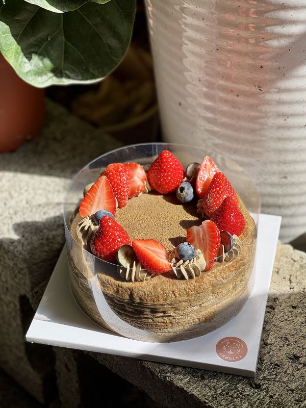 6吋 草莓紅烏龍千層 草莓季,千層蛋糕,生日蛋糕