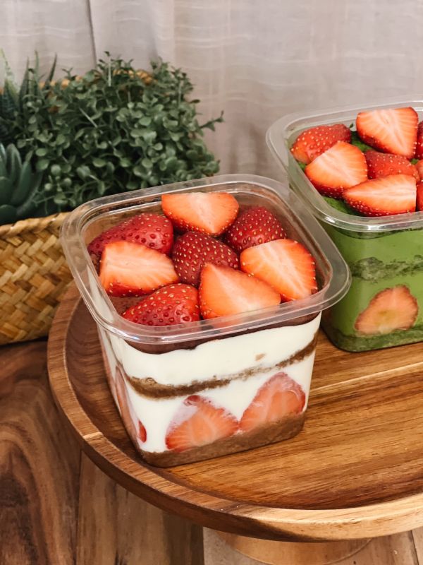 抹茶草莓提拉米蘇/經典草莓提拉米蘇盒 抹茶控、提拉米蘇、草莓季