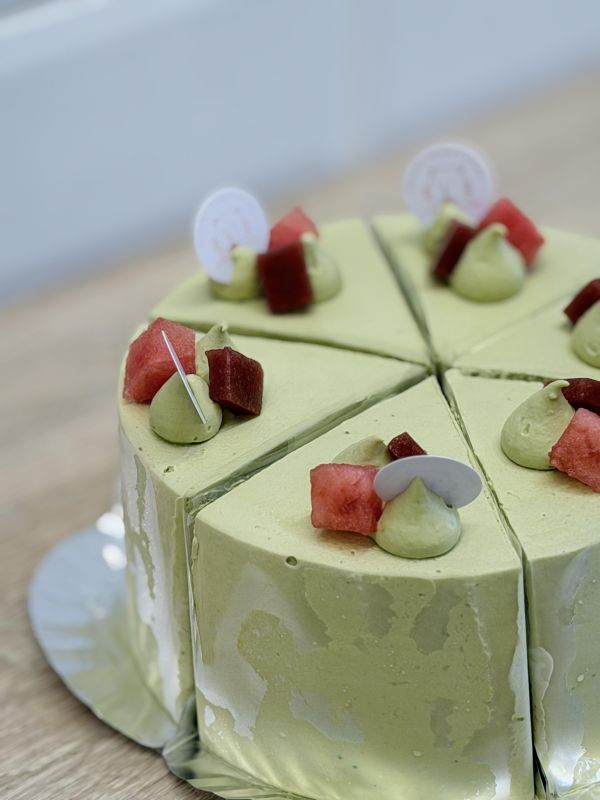 6吋 西瓜草莓茉莉戚風 生日蛋糕、水果蛋糕、麝香、葡萄