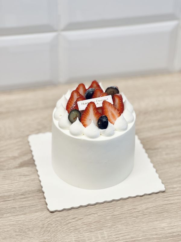 4吋 草莓生乳戚風蛋糕 草莓季、生日蛋糕、草莓蛋糕