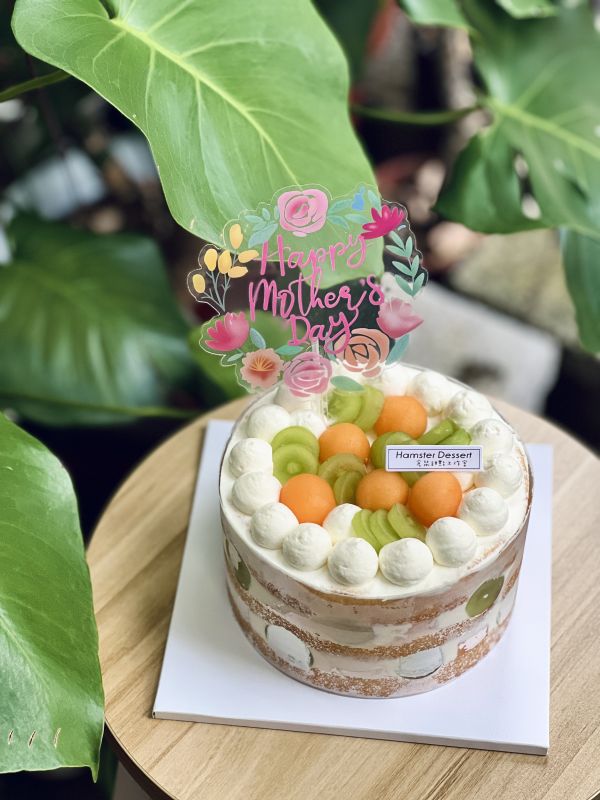 6吋 哈蜜瓜葡萄優格裸蛋糕 甜點工作室,生乳蛋糕,生日蛋糕,千層蛋糕,
