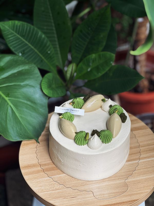6吋 抹茶開心果戚風蛋糕 生日蛋糕、水果蛋糕、抹茶控、蘋果、日本抹茶