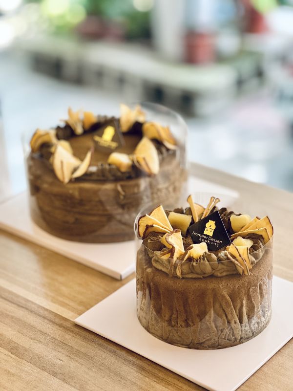 6吋 宇治焙茶蘋果千層 母親節,千層蛋糕,生日蛋糕