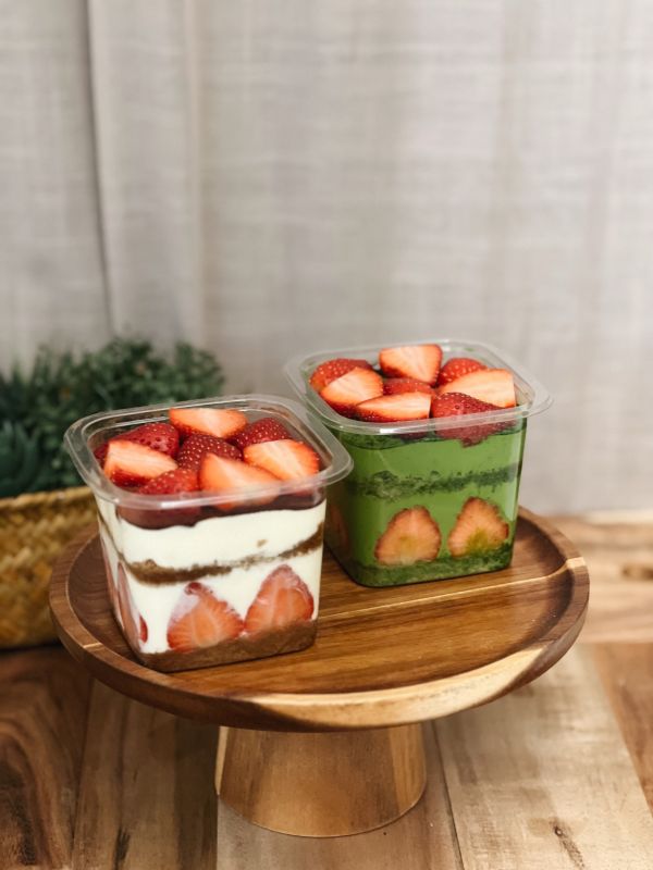 抹茶草莓提拉米蘇/經典草莓提拉米蘇盒 抹茶控、提拉米蘇、草莓季