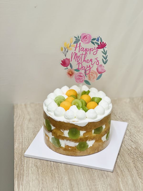 6吋 哈蜜瓜葡萄優格裸蛋糕 甜點工作室,生乳蛋糕,生日蛋糕,千層蛋糕,