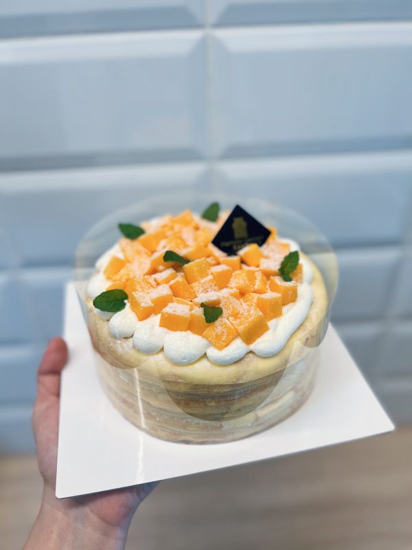 6吋 芒果乳霜千層 草莓季,生日蛋糕,草莓蛋糕