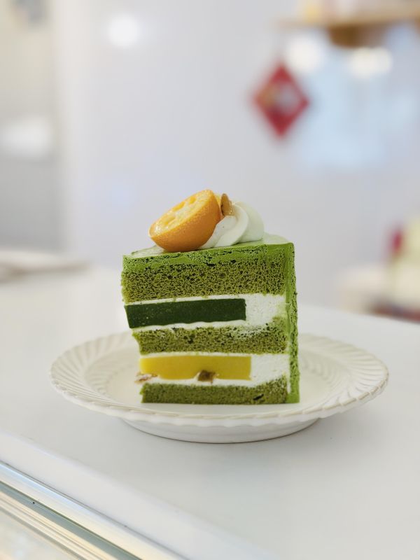 6吋 抹茶柚子金柑戚風 生日蛋糕、水果蛋糕、麝香、葡萄 抹茶] 柚子