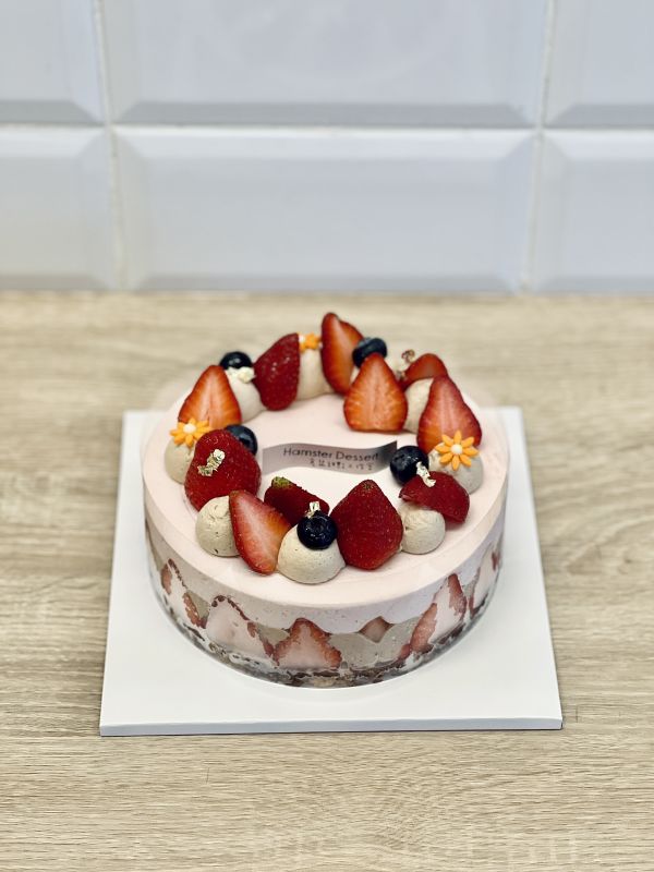 6吋 草莓優格生乳酪蛋糕 草莓季