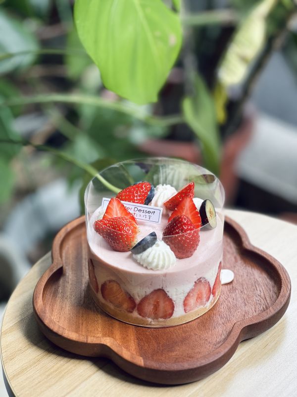 4吋 草莓優格生乳酪慕斯蛋糕 草莓季