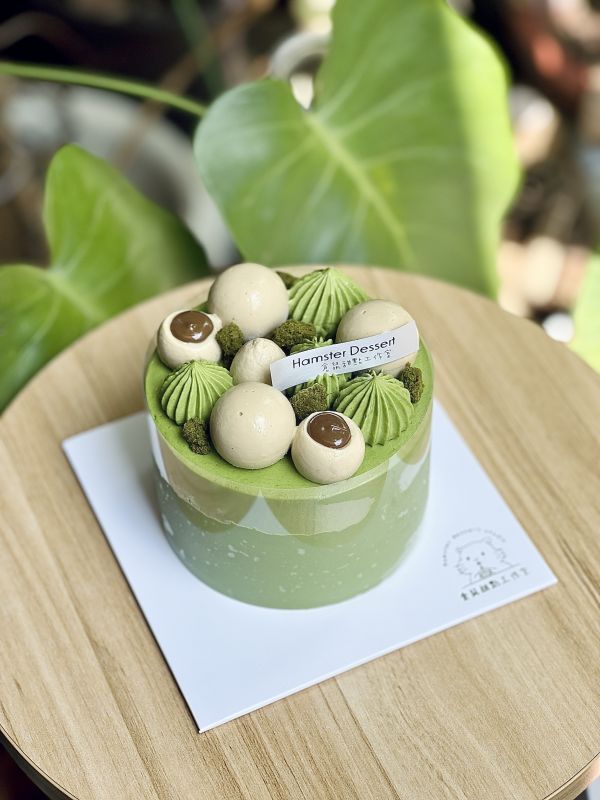 4吋 抹茶開心果戚風蛋糕 生日蛋糕、水果蛋糕、抹茶控、蘋果、日本抹茶