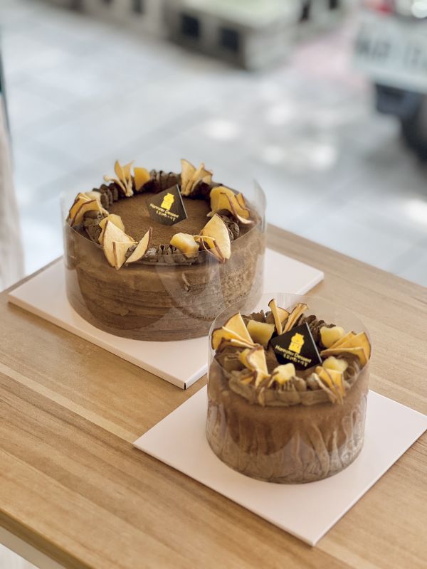 4吋 宇治焙茶蘋果千層 母親節,千層蛋糕,生日蛋糕