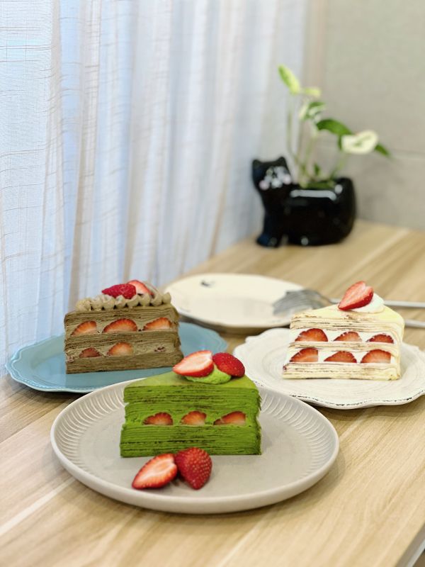 4吋 草莓乳霜千層 千層,生日蛋糕,千層蛋糕,