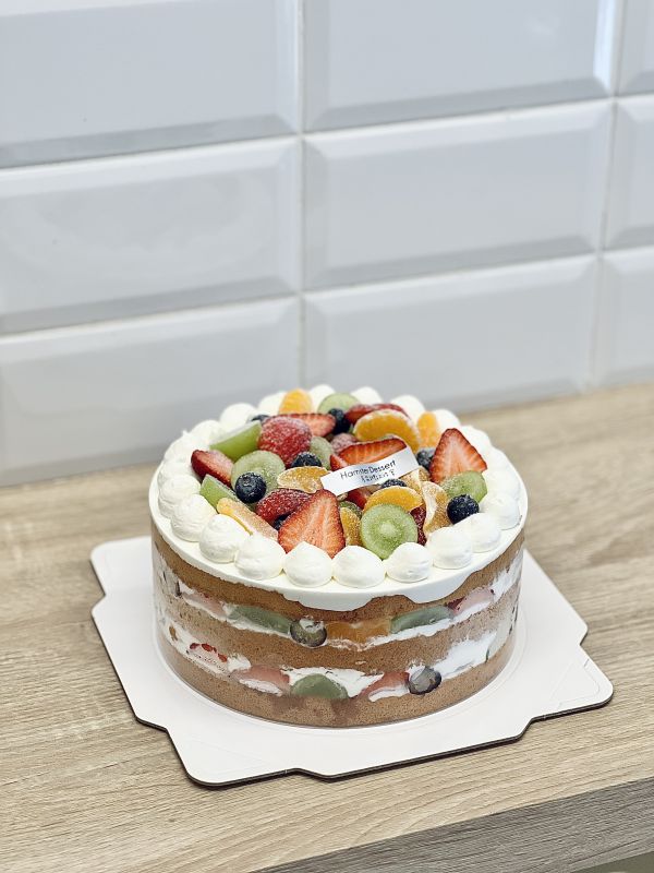 8吋 綜合水果裸蛋糕 甜點工作室,生乳蛋糕,生日蛋糕,千層蛋糕,