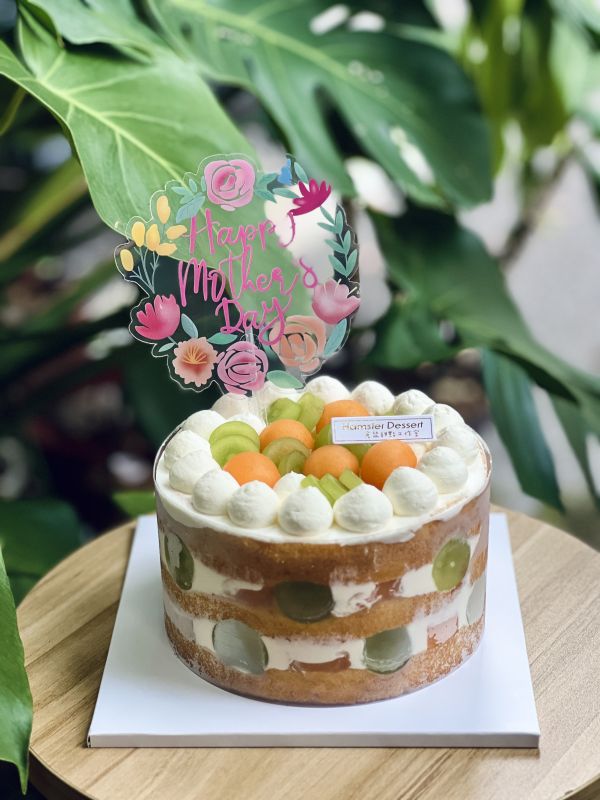 6吋 哈蜜瓜葡萄優格裸蛋糕 甜點工作室,生乳蛋糕,生日蛋糕,千層蛋糕,