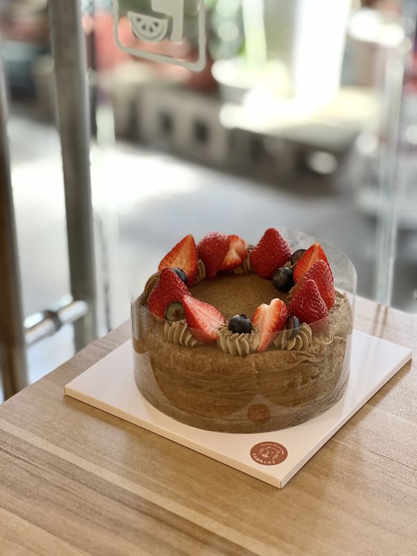 6吋 草莓紅烏龍千層 草莓季,千層蛋糕,生日蛋糕