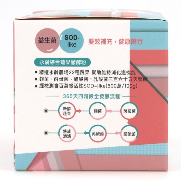 【永齡農場】郭台銘總裁贈送總統的禮物-雙效益生源*2盒(14條/盒 全素) 