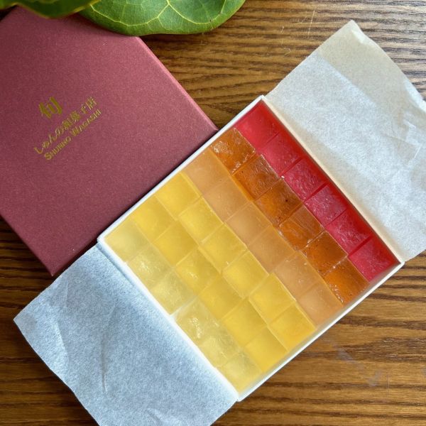 【夏季にじ琥珀糖】 日本和菓子,水晶和果子,上生菓子,星空羊羹,和菓子,和果子,草莓大福,琥珀糖,銅板美食,日式甜點,和果子體驗,和菓子禮盒