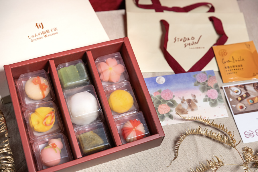 春節限定【9入生菓子禮盒】 日本和菓子,春季和菓子,錦玉羹,抹茶羊羹,和菓子,和果子,草莓大福,銅板美食,日式甜點,和果子體驗,和菓子禮盒