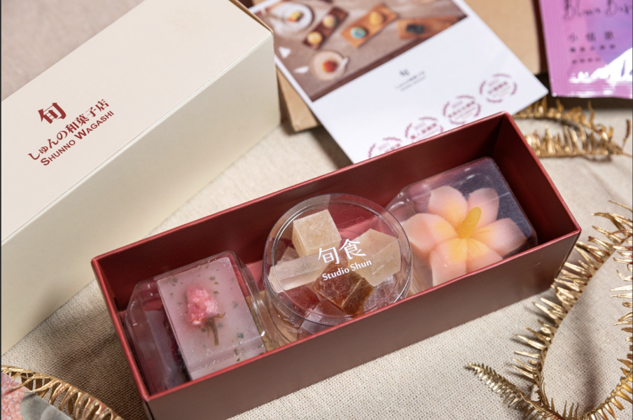 春節限定【3入生菓子禮盒】 日本和菓子,春季和菓子,錦玉羹,抹茶羊羹,和菓子,和果子,草莓大福,銅板美食,日式甜點,和果子體驗,和菓子禮盒