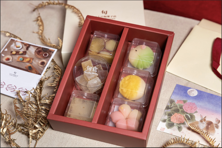 春節限定【6入生菓子禮盒】 日本和菓子,春季和菓子,錦玉羹,抹茶羊羹,和菓子,和果子,草莓大福,銅板美食,日式甜點,和果子體驗,和菓子禮盒