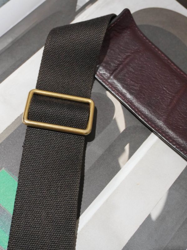 Celine老花紅皮相機包 #252047 