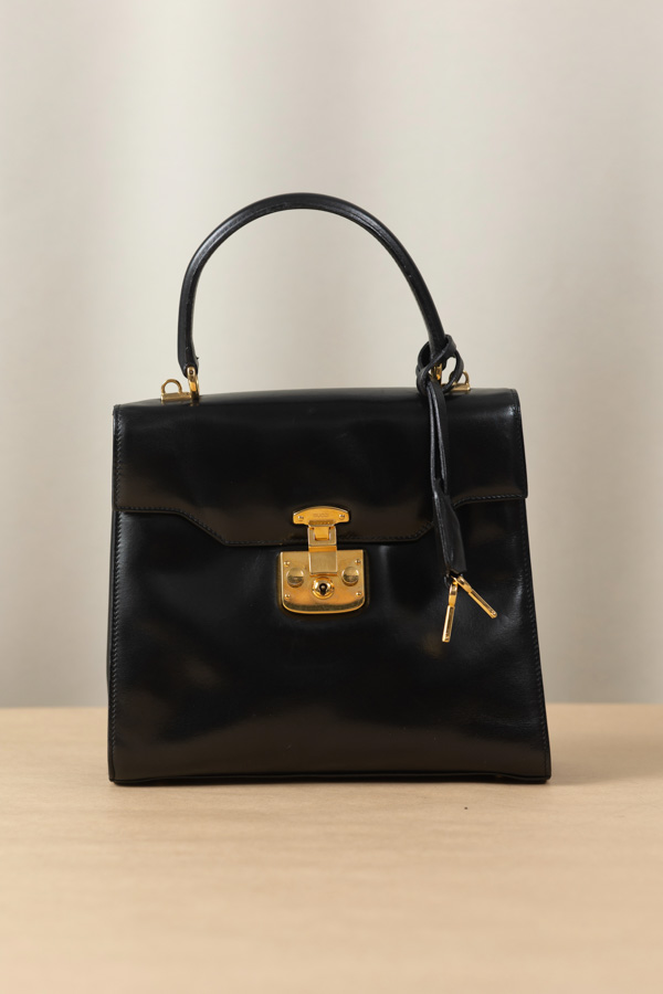 Gucci黑色padlock手提肩背包 #220281 